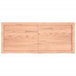 vidaXL Étagère murale marron clair bois chêne massif traité