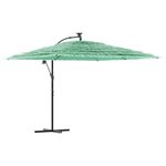 vidaXL Parasol de jardin avec mât en acier vert 290x290x238 cm