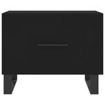 vidaXL Tables basses 2 Pièces noir 50x50x40 cm bois d'ingénierie