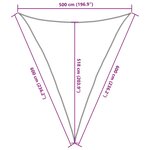 vidaXL Voile d'ombrage 160 g/m² Vert foncé 5x6x6 m PEHD