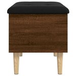 vidaXL Banc de rangement chêne marron 62x42x46 cm bois d'ingénierie