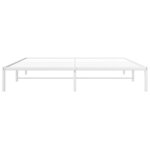 vidaXL Cadre de lit métal blanc 183x213 cm