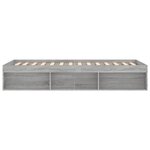 vidaXL Cadre de lit sonoma gris 90x200 cm