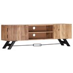 vidaXL Meuble TV 140x30x45 cm Bois d'acacia massif