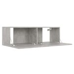 vidaXL Ensemble de meubles TV 3 Pièces Gris béton Bois d'ingénierie