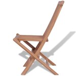 vidaXL Chaises pliables de jardin lot de 4 Bois de teck solide