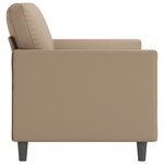 vidaXL Canapé à 2 places Cappuccino 120 cm Similicuir
