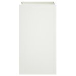 vidaXL Jardinière blanc 42x38x75 cm acier laminé à froid