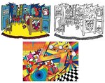 Mallette 20 Marqueur à pigment POSCA 'Street art' Avec Planche de dessin UNI-BALL