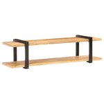 vidaXL Meuble TV 160x40x40 cm Bois massif de manguier brut