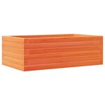 vidaXL Jardinière cire marron 70x40x23 cm bois de pin massif