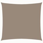 vidaXL Voile de parasol tissu oxford carré 4x4 m taupe