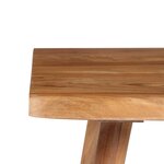vidaXL Table à écrire Bois d'acacia massif 110 x 50 x 76 cm