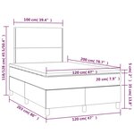 vidaXL Sommier à lattes de lit et matelas Vert foncé 120x200cm Velours