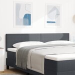 Tête de lit vidaXL Design Simple Gris Foncé 180 cm Tissu Corde