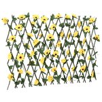 vidaXL Treillis de lierre artificiel extensible jaune 180x60 cm