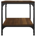 vidaXL Tables d'appoint 2 Pièces Chêne marron 40x40x40 cm Bois ingénierie