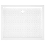 vidaXL Receveur de douche avec picots Blanc 80x100x4 cm ABS
