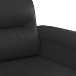 vidaXL Ensemble de canapés 2 Pièces avec coussins Noir Similicuir