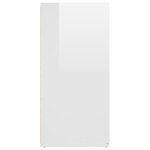 vidaXL Buffet Blanc brillant 160x36x75 cm Bois d'ingénierie