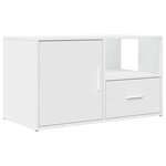 vidaXL Armoire d'angle blanc 200x40x45 cm bois d’ingénierie