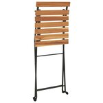Ensemble de bistro jardin meuble extérieur terrasse pliable 7 pièces bois d'acacia solide et acier 02_0013549