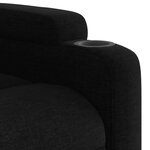 vidaXL Fauteuil inclinable Noir Tissu