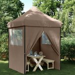 vidaXL Tente de réception pliable escamotable avec 4 parois latérales