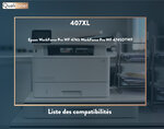 Qualitoner - 5 cartouche compatible pour epson 407xl 407 xl noir (x2) + cyan + magenta + jaune (clavier)
