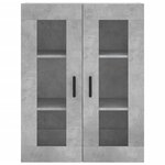vidaXL Armoire murale gris béton 69 5x34x90 cm