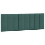 vidaXL Cadre de lit avec lumières LED vert foncé 140x190 cm velours