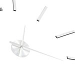 vidaXL Horloge murale 3D Design moderne 100 cm XXL Argenté