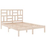 vidaXL Cadre de lit sans matelas bois massif 140x200 cm