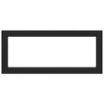 vidaXL Supports d'étagères pour lavabo 2 Pièces noir rectangulaire acier