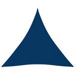 vidaXL Voile de parasol Tissu Oxford triangulaire 5x6x6 m Bleu