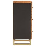 vidaXL Armoire latérale marron et noir 40x33 5x75 cm bois de manguier