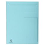 Chemise Imprimée 3 Rabats Forever® 280gm2 - Bleu Clair - X 50 - Exacompta