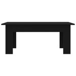 vidaXL Table basse Noir 100x60x42 cm Bois d’ingénierie