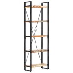 vidaXL Bibliothèque 5 niveaux 60x30x180 cm Bois solide de récupération