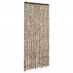 vidaXL Moustiquaire Beige et marron 56x185 cm Chenille