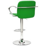 vidaXL Tabourets de bar lot de 2 vert cuir artificiel