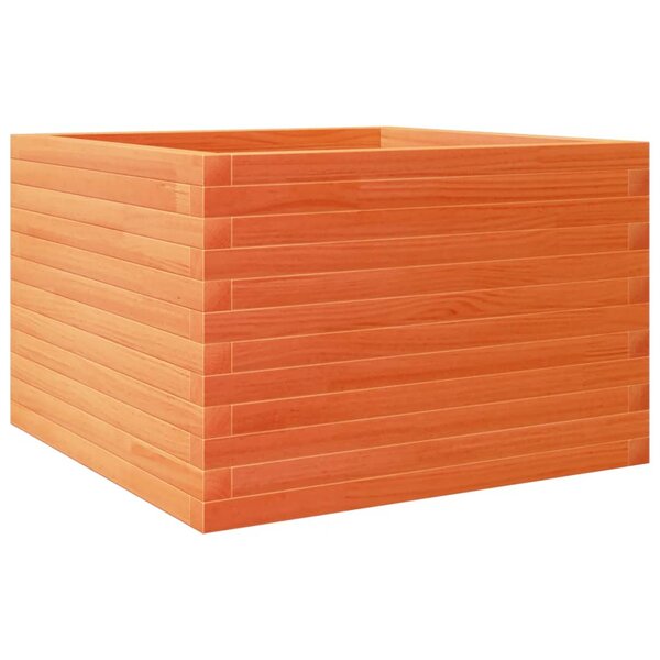 vidaXL Jardinière cire marron 70x70x45 5 cm bois de pin massif
