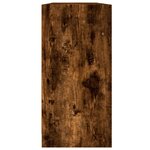 vidaXL Bibliothèque avec portes chêne fumé 204x37x75 cm