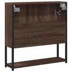 vidaXL Armoire à miroir de salle de bain chêne marron bois ingénierie