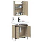 vidaXL Ensemble de meubles de salle de bain 2 Pièces chêne sonoma