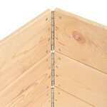 vidaXL Jardinières surélevées 3 Pièces 100x150 cm Bois de pin solide