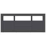 vidaXL Meuble TV Gris 120x30x50 cm Bois d'ingénierie