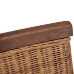 vidaXL Chaises à manger lot de 4 marron rotin naturel