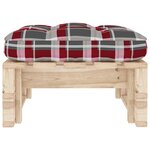 vidaXL Pouf palette de jardin bois de pin imprégné