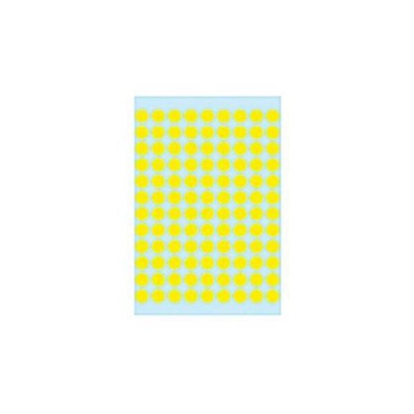 Étiquettes multi-usages, diamètre: 8 mm, jaune herma